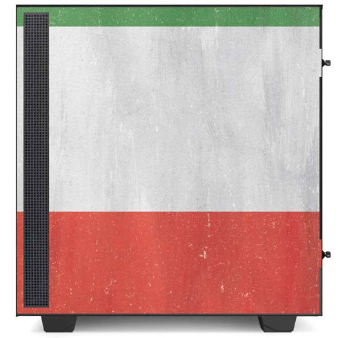 Italy Flag Distressed NZXT H510 Compact ATX Mid-Tower Case Skin